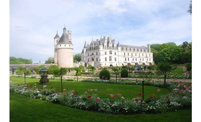 Les jardins du château de Chenonceau.